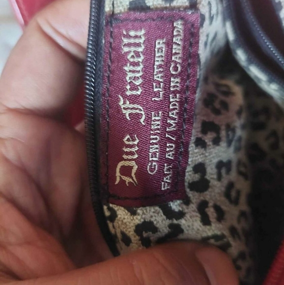 Due fratelli bag genuine leather made in canada - Picture 6 of 6